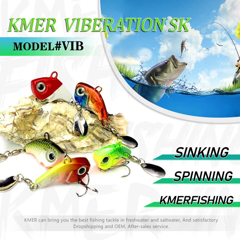 KMER V4 Metal Spinner VIB Lures Bobber Bargain