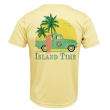 Key West, FL Island Time Men's Short Sleeve UPF 50+ Dry-Fit Shirt