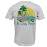 Key West, FL Island Time Men's Short Sleeve UPF 50+ Dry-Fit Shirt
