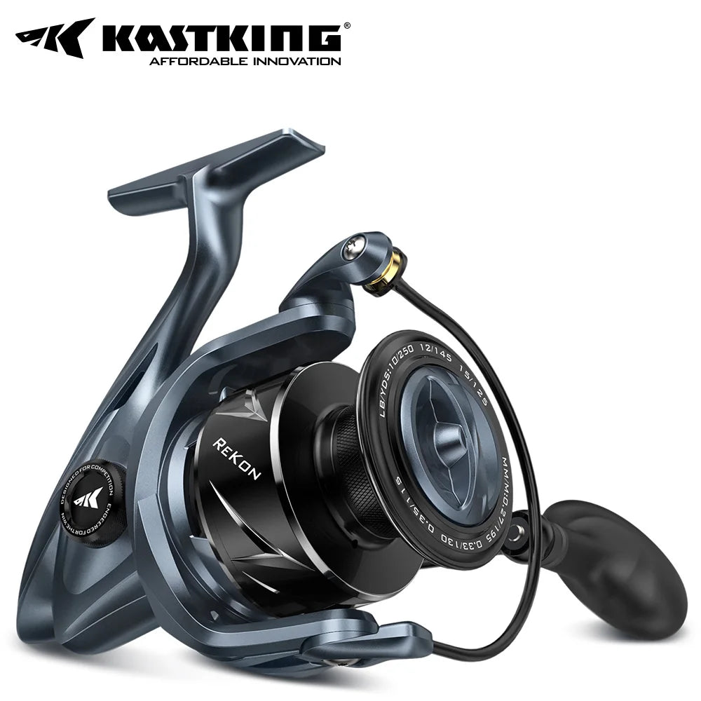 KastKing ReKon Saltwater Spinning Reel Up to 24KG Max Drag Big Game Fishing Reel Water Resistant MaxiDur 5+1+1Bearing System Bobber Bargain