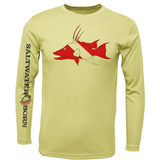 Key West, FL Hogfish Diver Men's Long Sleeve UPF 50+ Dry-Fit Shirt