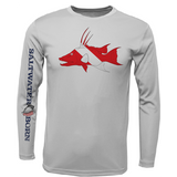 Key West, FL Hogfish Diver Men's Long Sleeve UPF 50+ Dry-Fit Shirt