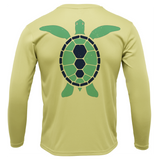Key West, FL Turtle Men's Long Sleeve UPF 50+ Dry-Fit Shirt