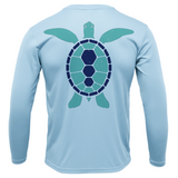 Key West, FL Turtle Men's Long Sleeve UPF 50+ Dry-Fit Shirt