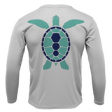Key West, FL Turtle Men's Long Sleeve UPF 50+ Dry-Fit Shirt