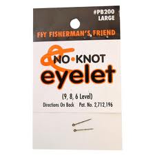 Kipper No-Knot Eyelets (Large & Small Packs, 24/Card & Individual) Bobber Bargain