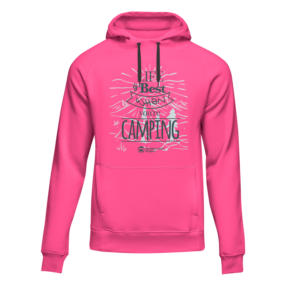 Life Is Best Adult Fleece Hooded Sweatshirt