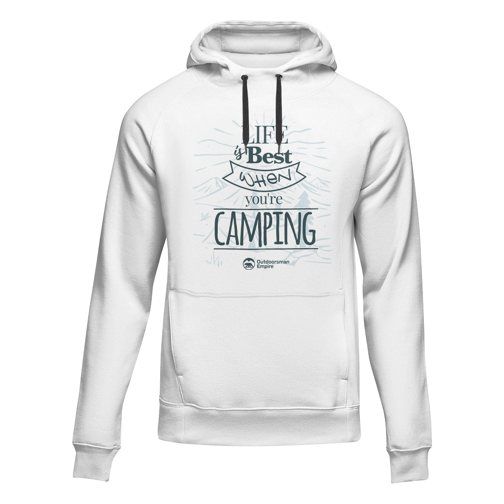Life Is Best Adult Fleece Hooded Sweatshirt
