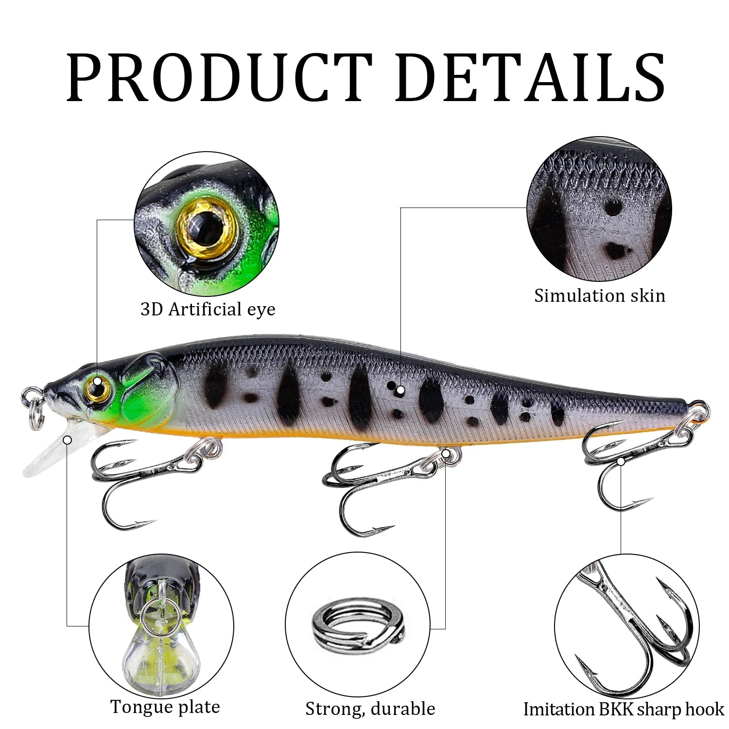 Lifelike Minnow Jerkbait Bobber Bargain