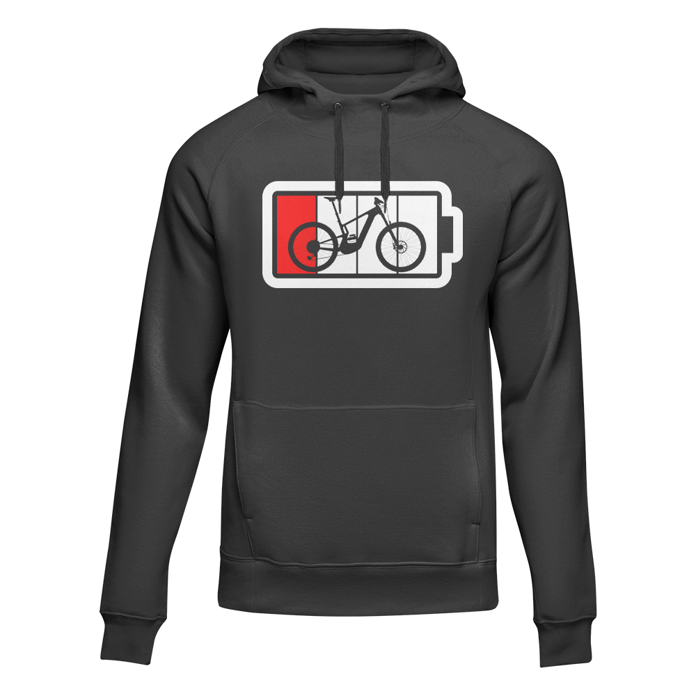 Low Battery Adult Fleece Hooded Sweatshirt