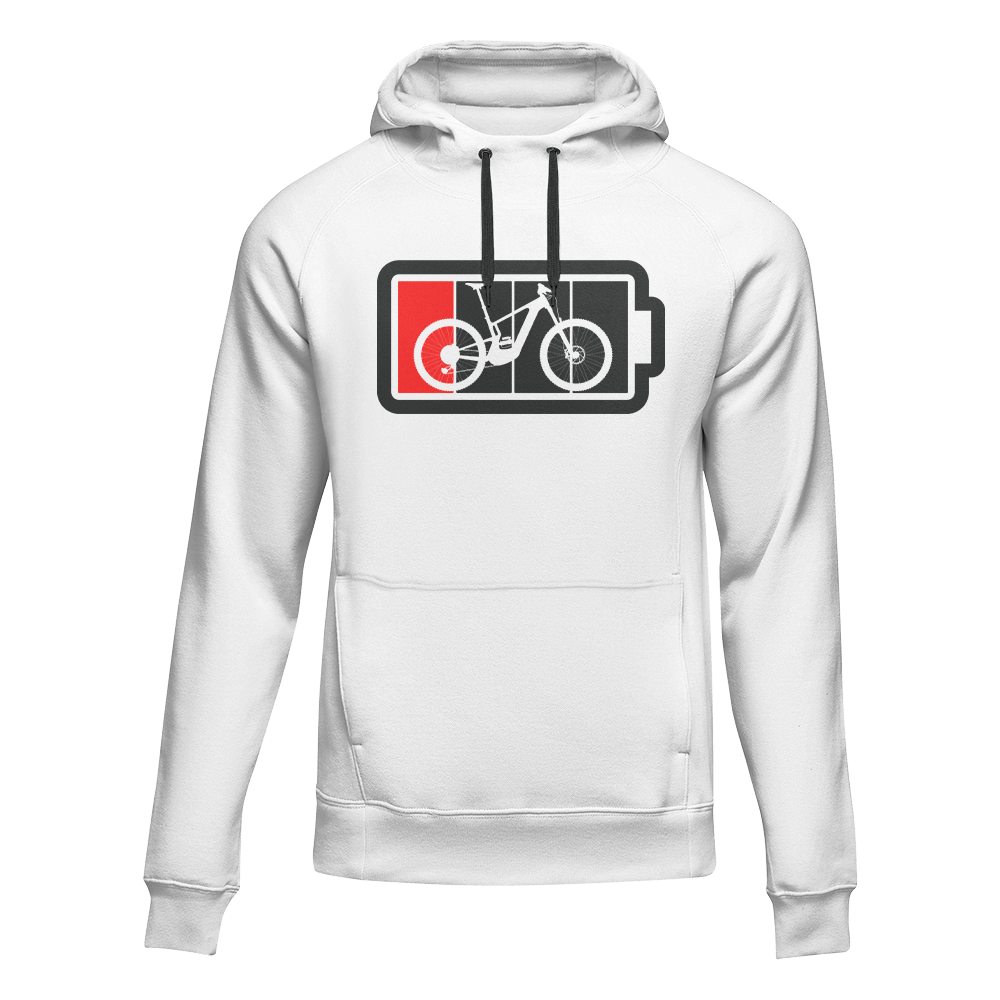 Low Battery Adult Fleece Hooded Sweatshirt