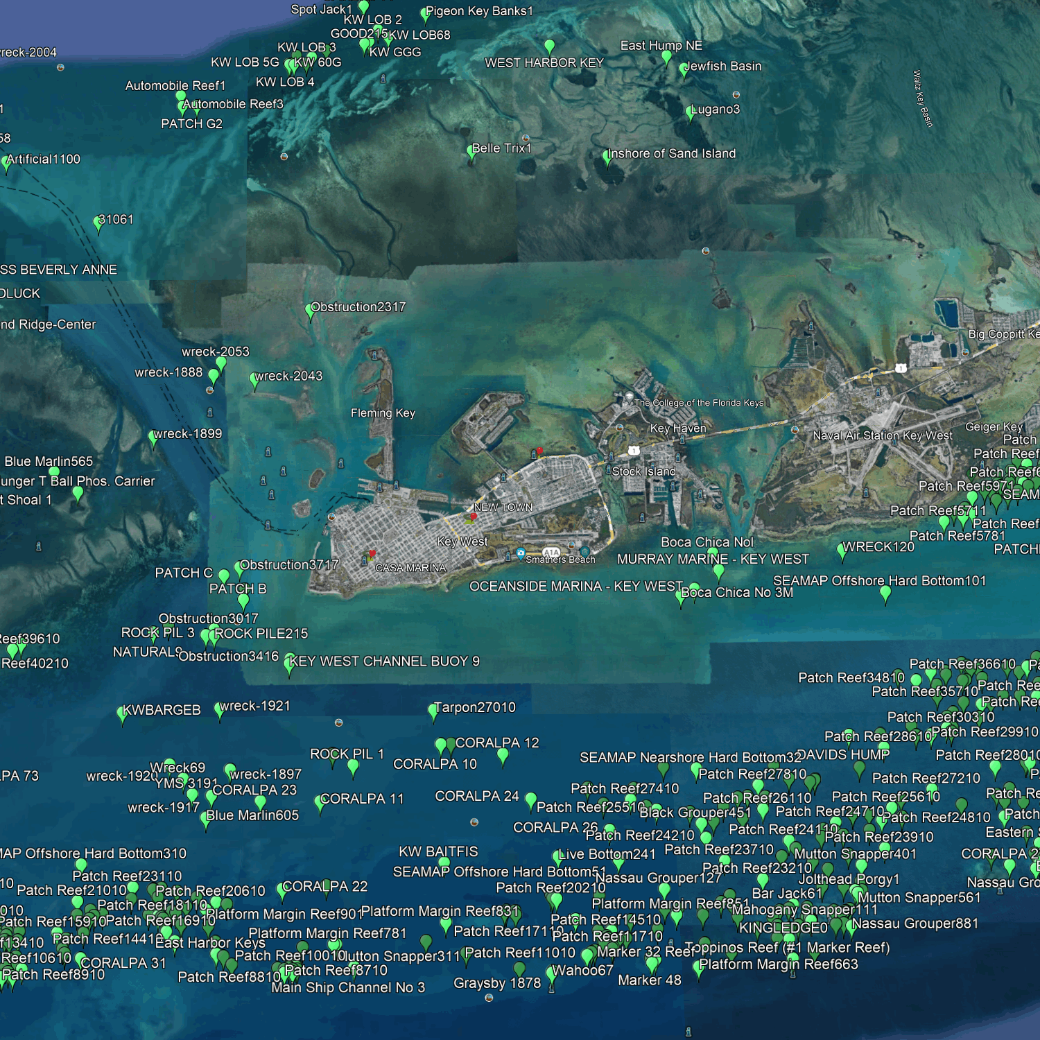 Key West/Big Pine - Coastal Numbers