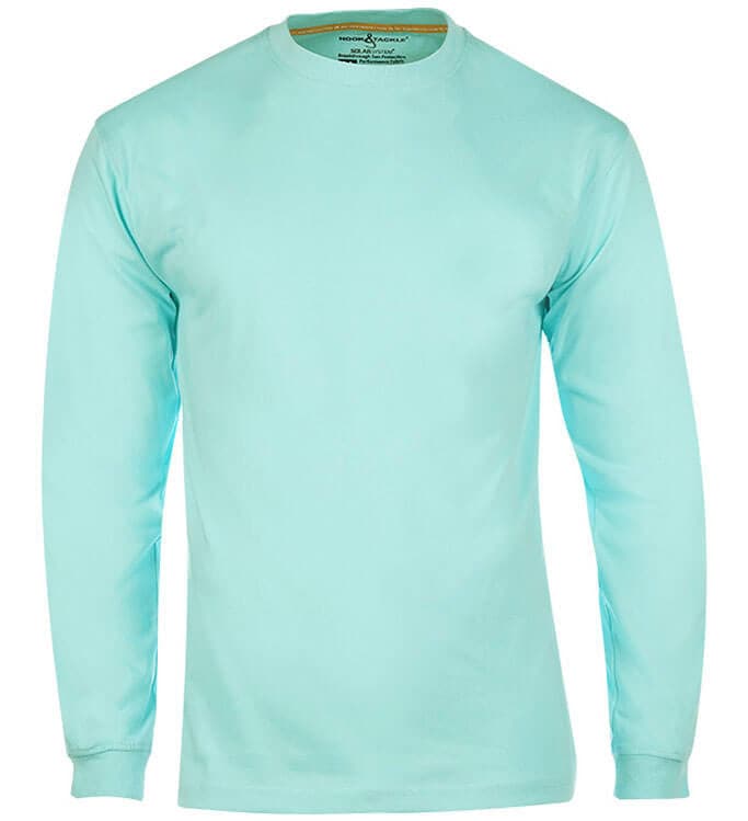 Camiseta de pesca de manga larga con protección UV y diseño del sistema solar para hombre