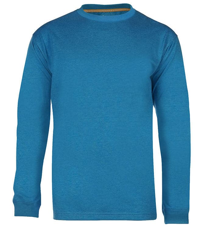 Camiseta de pesca de manga larga con protección UV y diseño del sistema solar para hombre