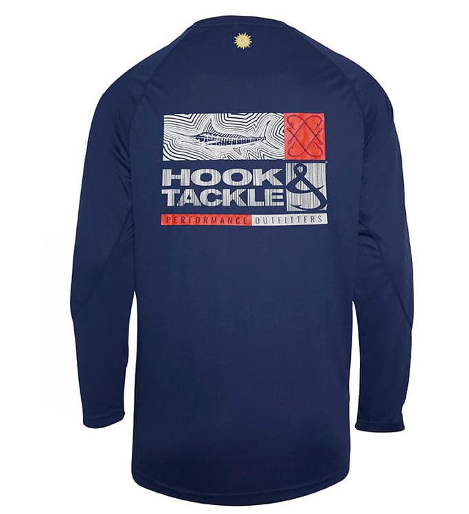Camisa de Pesca de Manga Larga con Protección UV Marlin Groove para Hombre