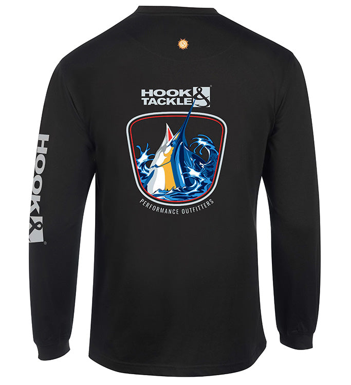 Camiseta de pesca de manga larga con protección UV para hombre Marlin Thrust