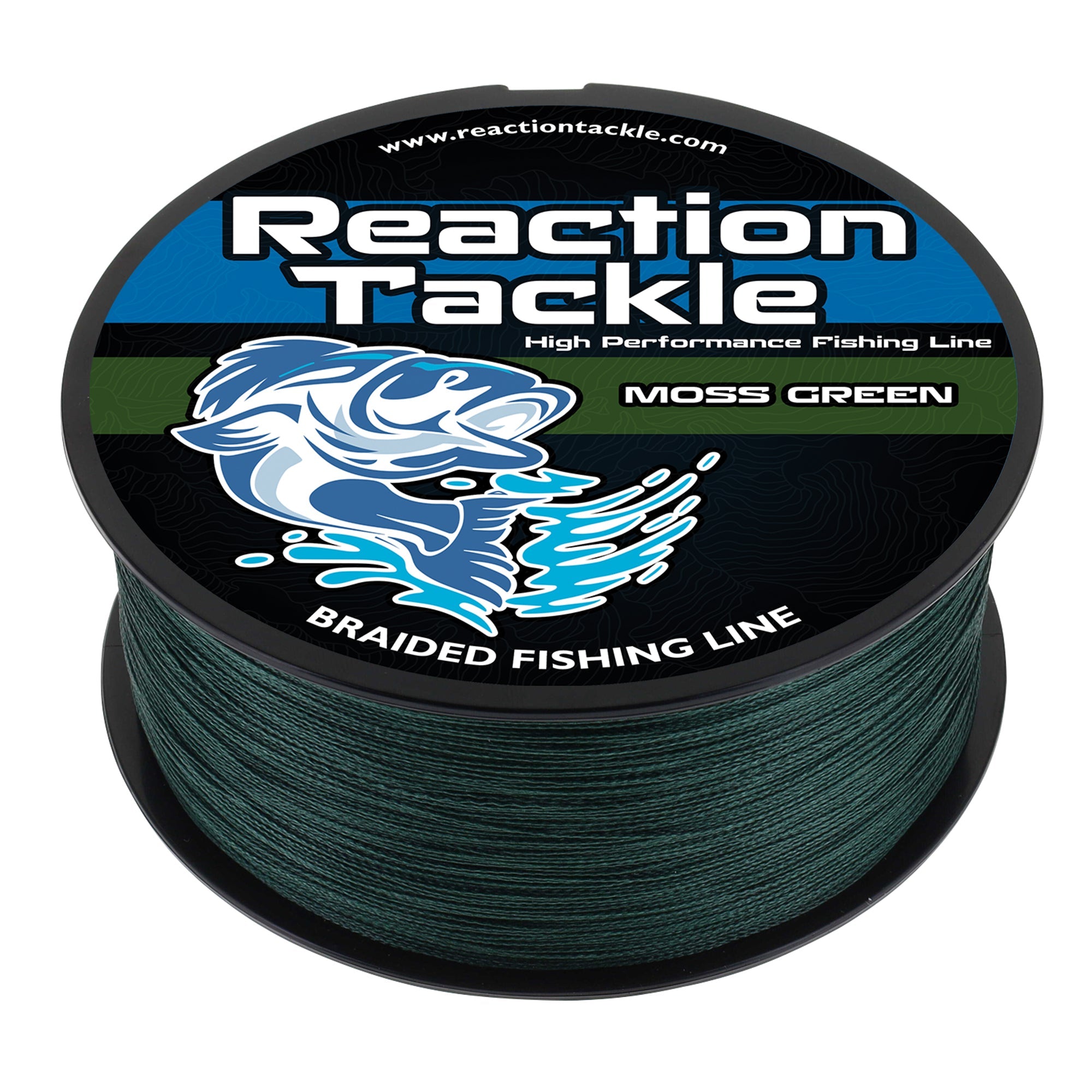 Línea de pesca trenzada Reaction Tackle - Verde musgo