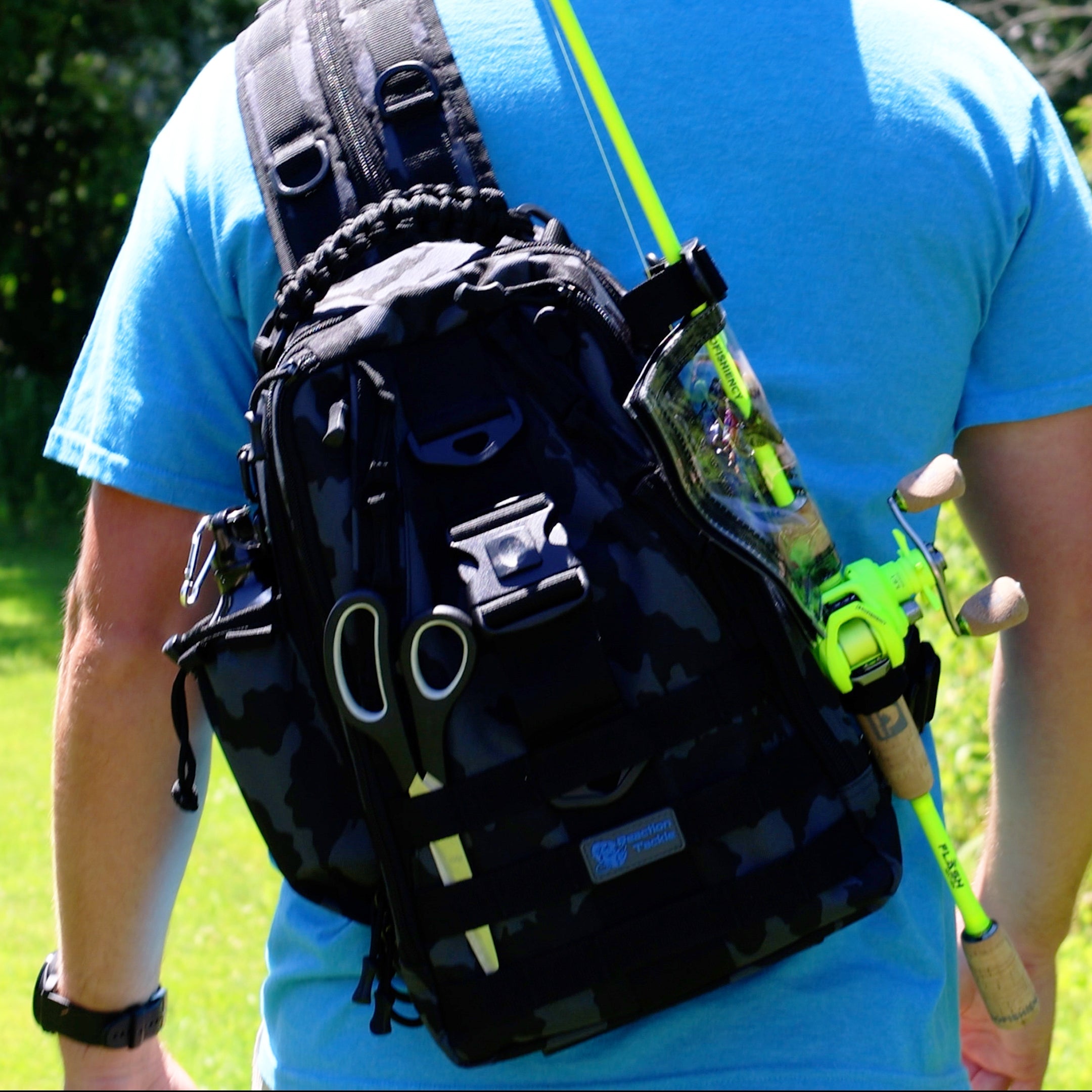 Mochila/bolso bandolera Reaction Tackle Fishing Tackle 2 en 1 - 3 tamaños
