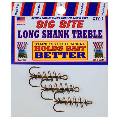 Magic Bait Treble Hooks Long Shank 3ct Sz 4 Bobber Bargain