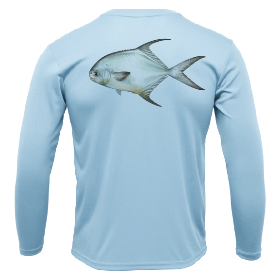 Key West, FL Permit Long Sleeve UPF 50+ Dry-Fit Shirt