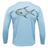 Key West, FL Permit Long Sleeve UPF 50+ Dry-Fit Shirt