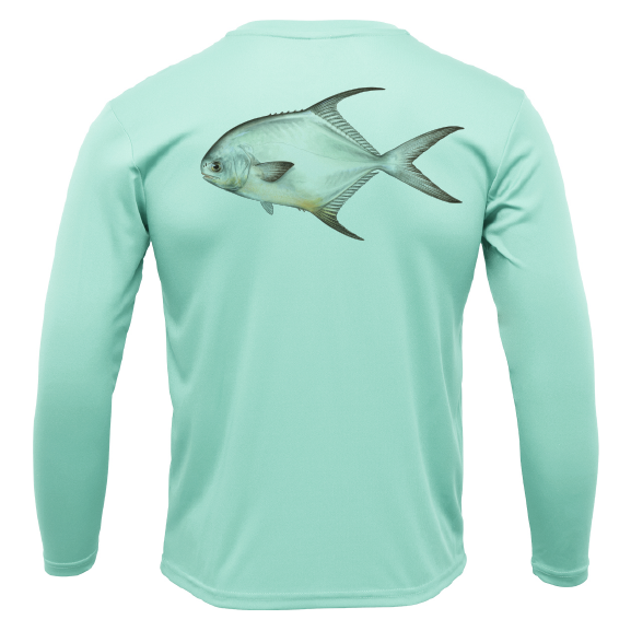 Key West, FL Permit Long Sleeve UPF 50+ Dry-Fit Shirt