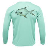 Key West, FL Permit Long Sleeve UPF 50+ Dry-Fit Shirt