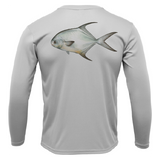 Key West, FL Permit Long Sleeve UPF 50+ Dry-Fit Shirt