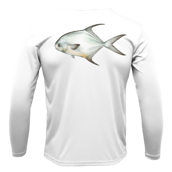 Key West, FL Permit Long Sleeve UPF 50+ Dry-Fit Shirt