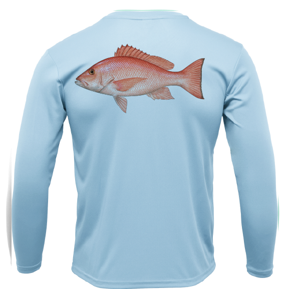 Siesta Key Snapper Long Sleeve UPF 50+ Dry-Fit Shirt