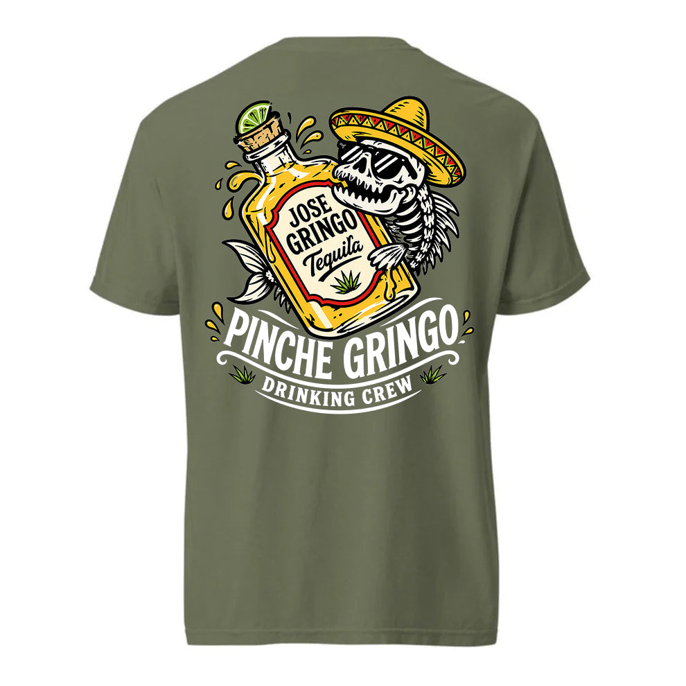 Pinche Gringo Tequila Drinking Crew Shirt