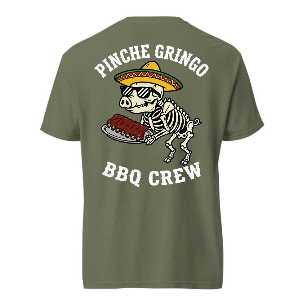 Pinche Gringo BBQ Crew Rib Platter Shirt
