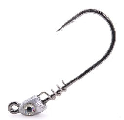 Mustad Spring Lock Jig Head (1/16, 3/0, Plain, 4ct) Bobber Bargain