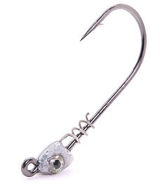 Mustad Spring Lock Jig Head (3/16oz, 3/0, Plain, 4ct) Bobber Bargain