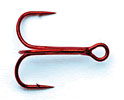 Mustad Ultra Point Treble Hook (Red, 11ct) Bobber Bargain