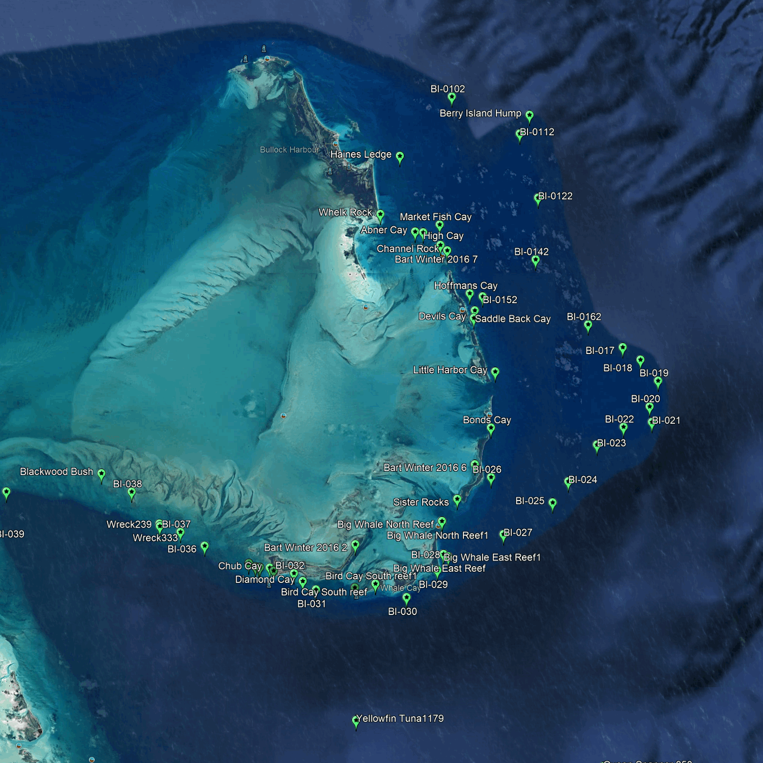 Nassau - Puntos de Pesca en Nueva Providencia