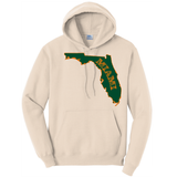 Miami Orange and Green Cotton Hoodie