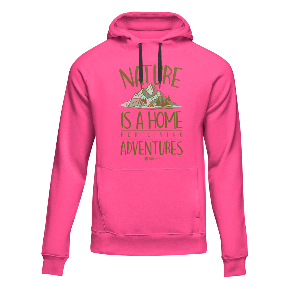 Nature Is A Home Adult Fleece Hooded Sweatshirt