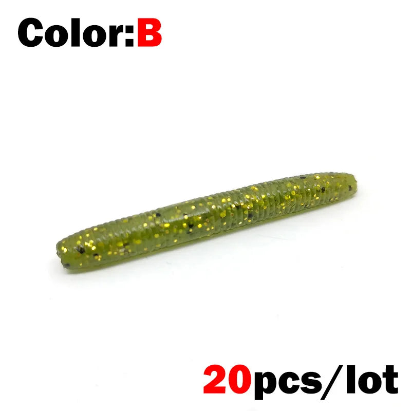 Neon Nibblers Soft Worm Lures Bobber Bargain