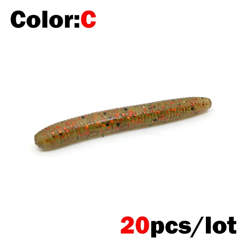 Neon Nibblers Soft Worm Lures Bobber Bargain