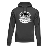 Never Underestimate An Old Skier Adult Fleece Hooded Sweatshirt