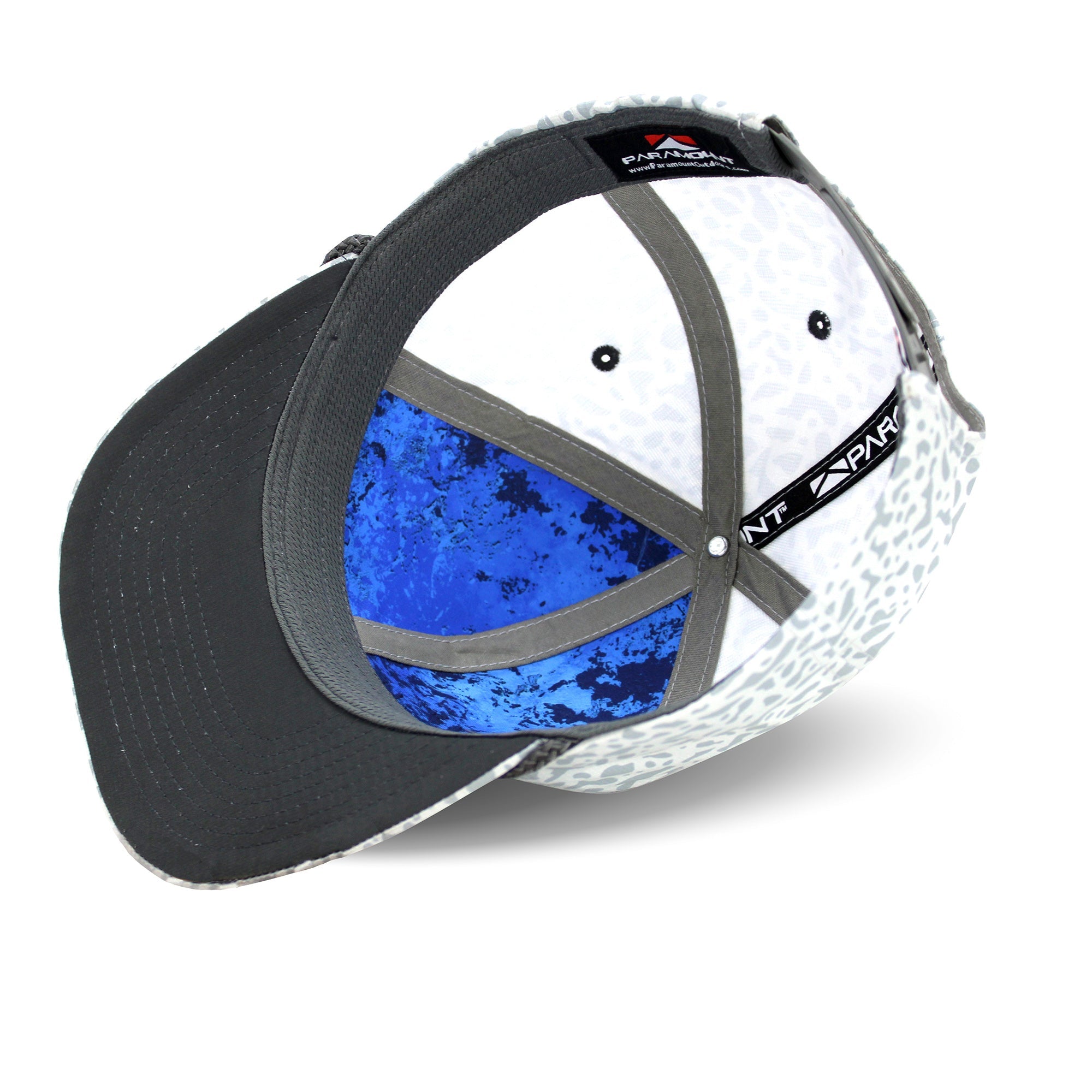Gorra Wooly Bugger de 6 paneles con parte trasera de malla transpirable Riverside.
