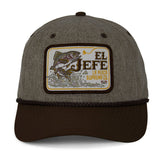 Gorra de malla de seis paneles con cuerda El Jefe Supremo Fishing