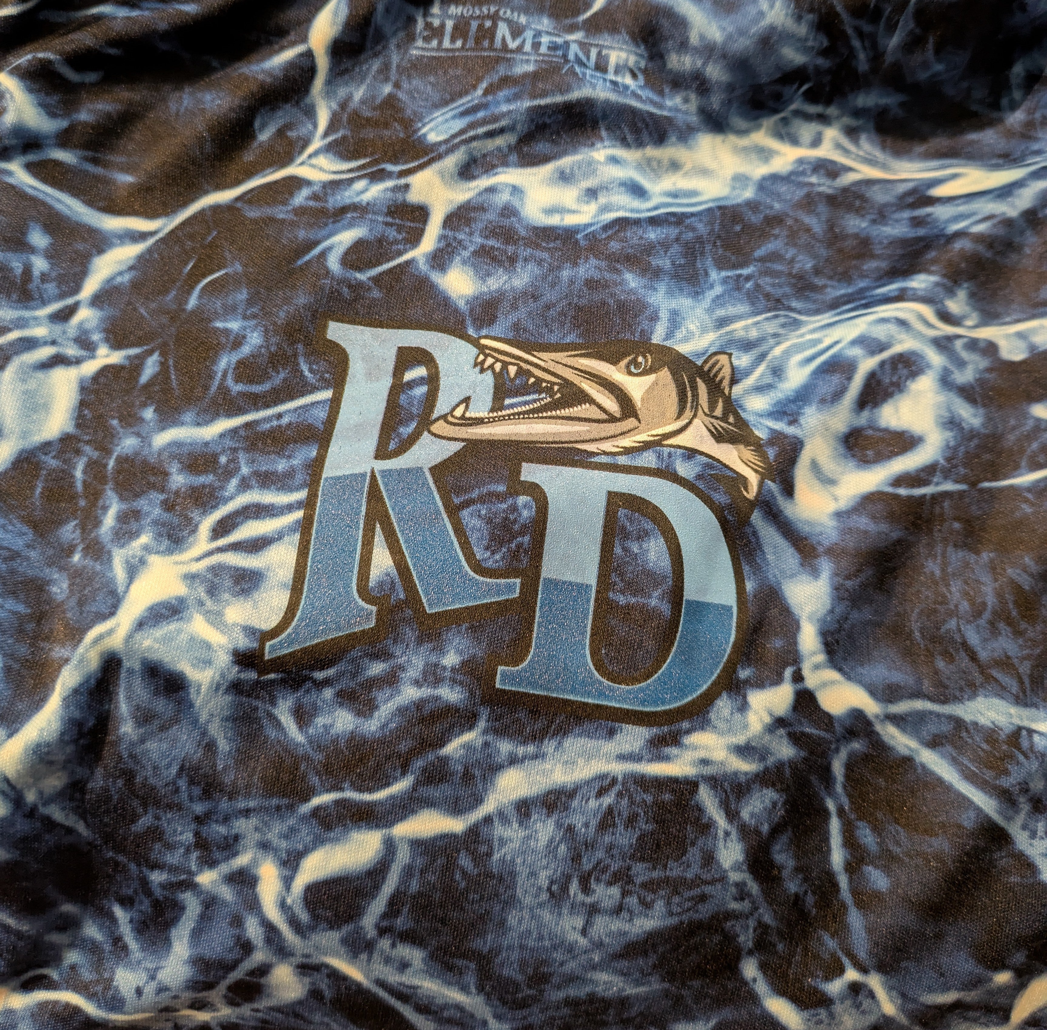 Reel Deal Blue Camo Dryfit Shirt