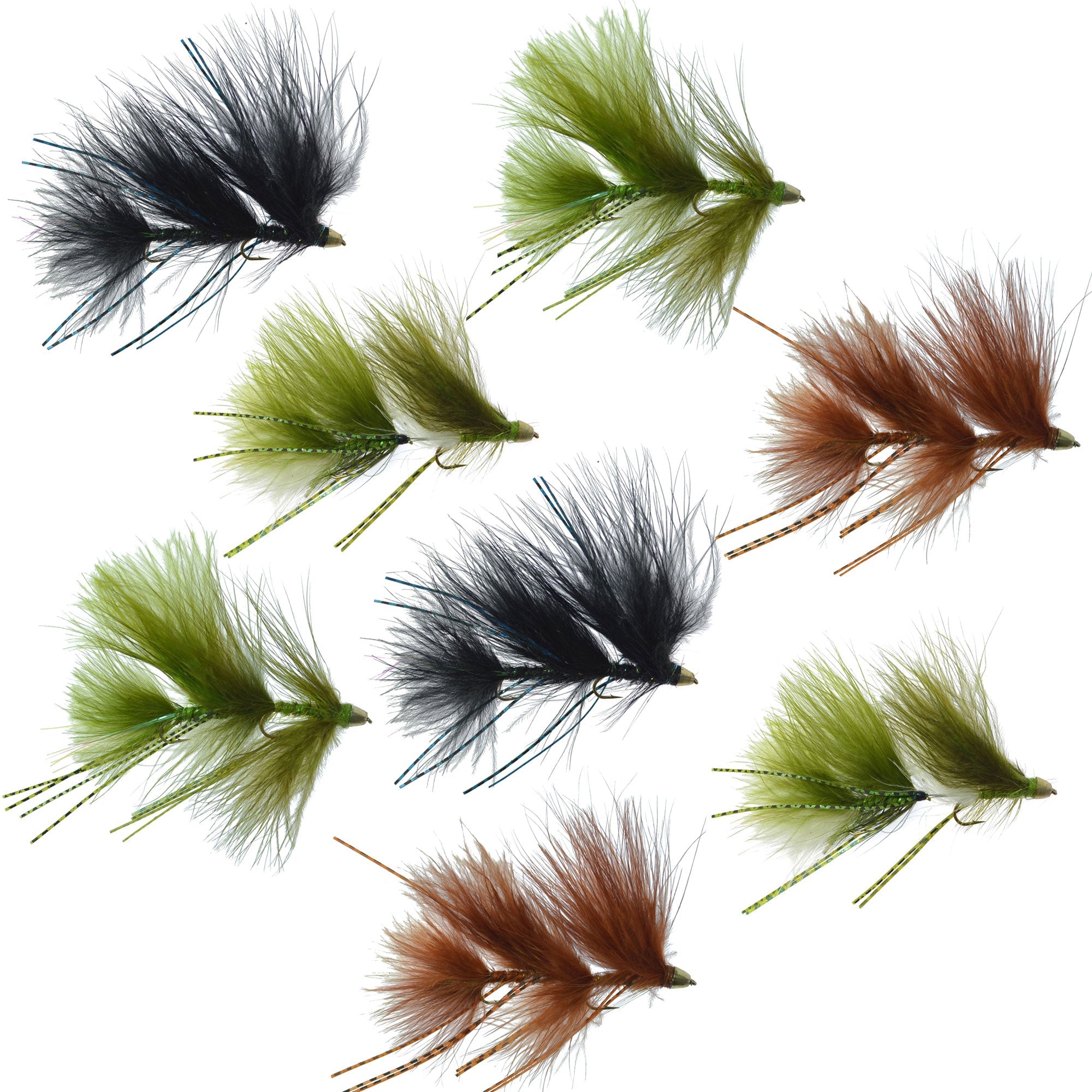 Circus Peanut Envy Articulated Streamers - 4 couleurs - 8 mouches - Taille 6
