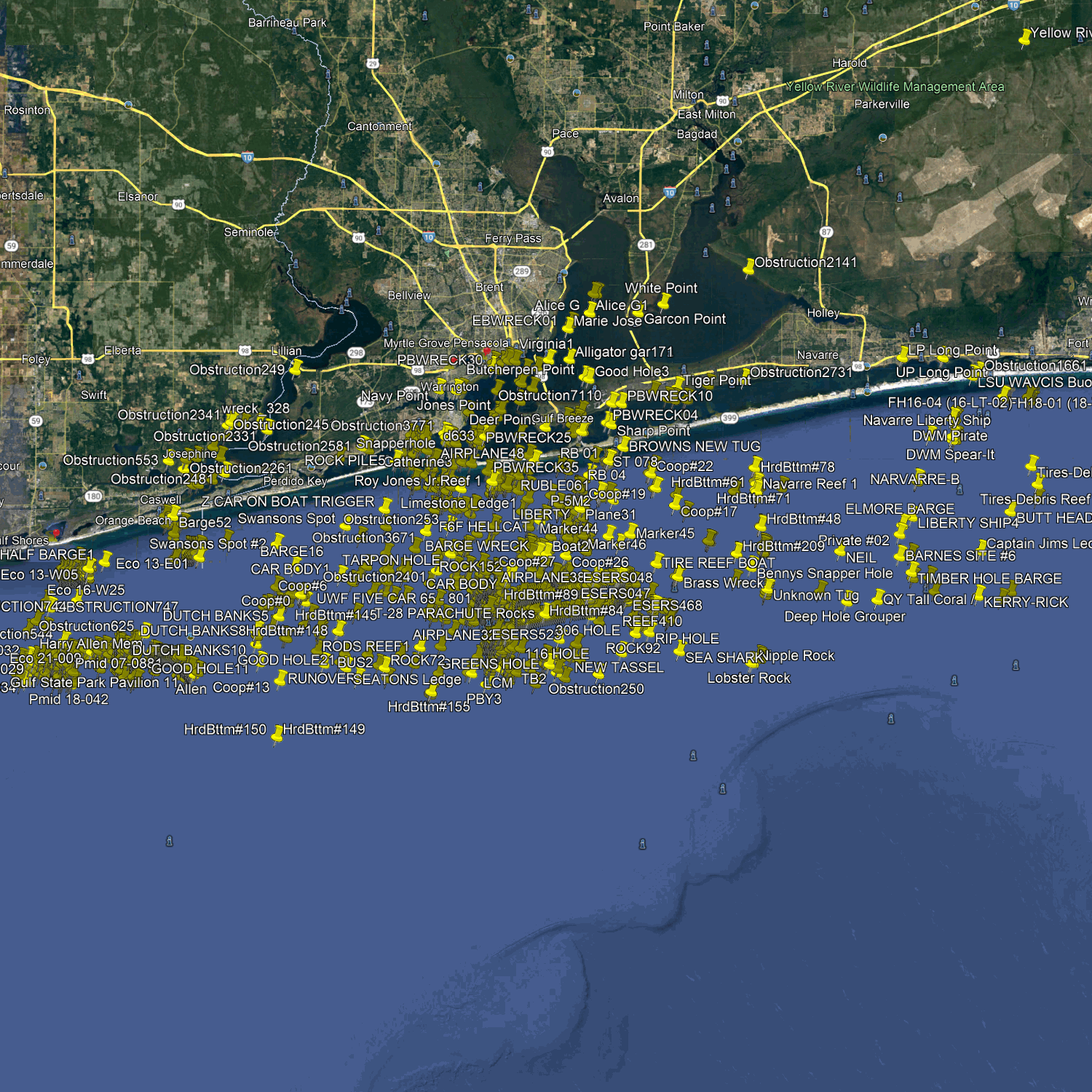 Pensacola Fishing Spots - Nearshore