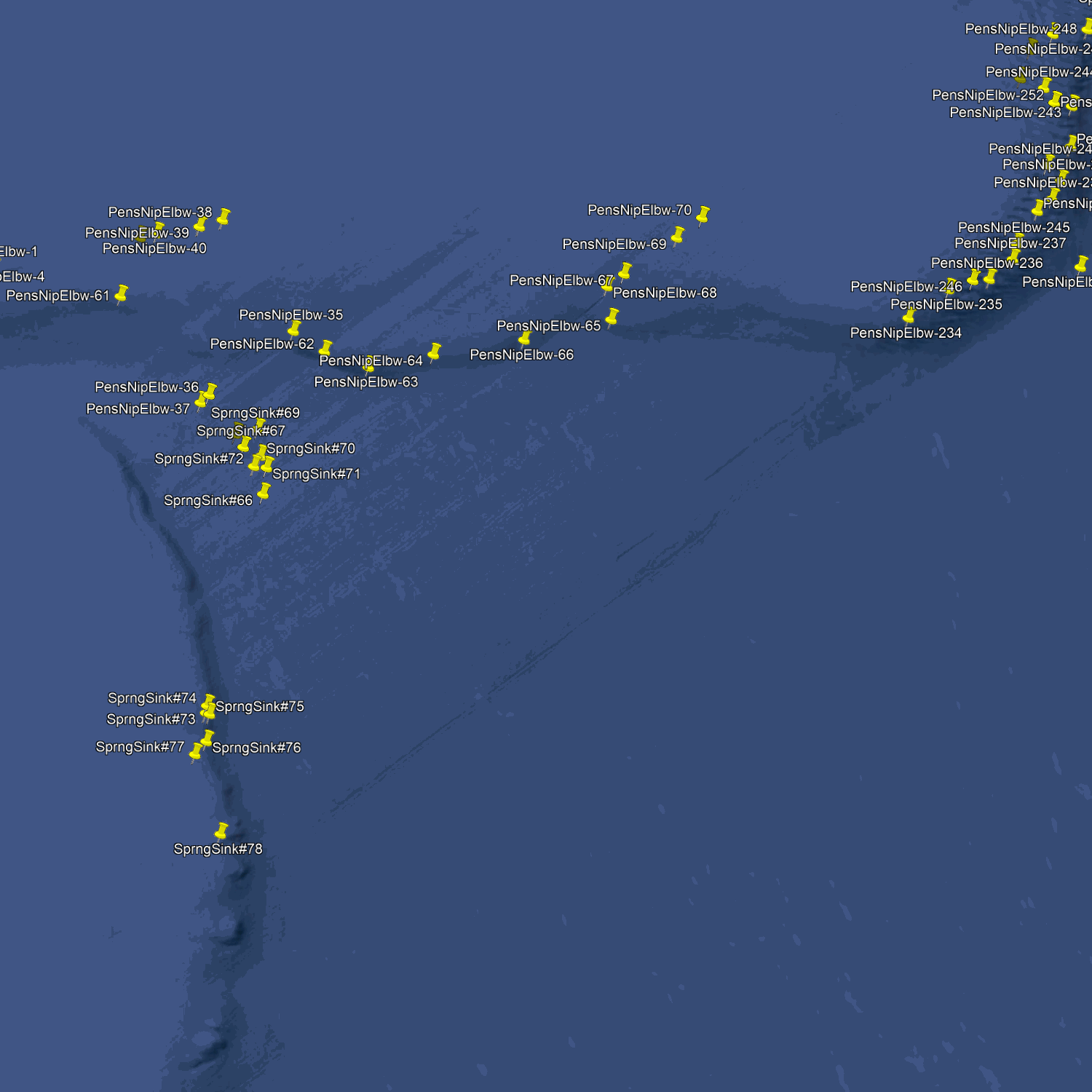 Pensacola Fishing Spots - Offshore Numbers