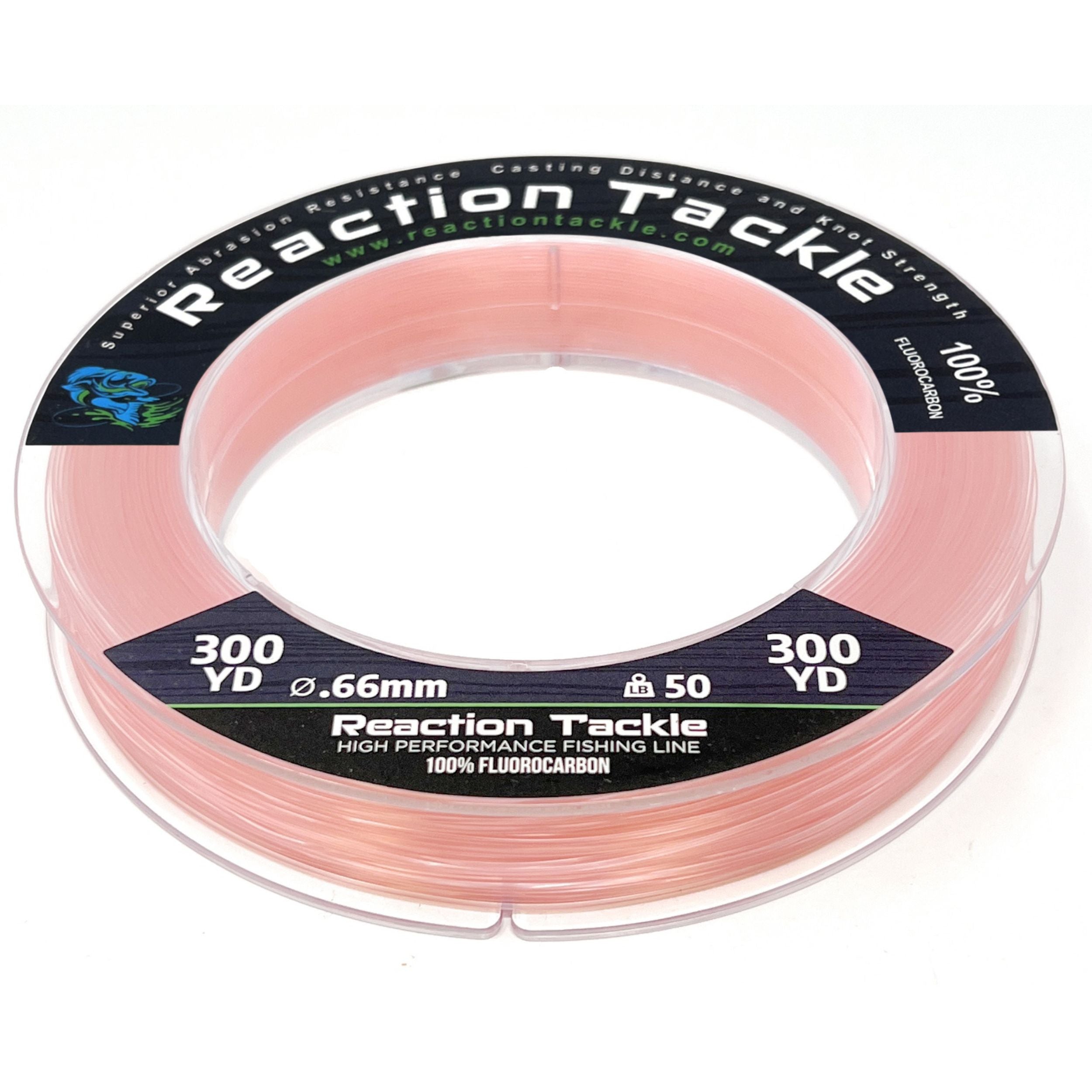 Línea de pesca de fluorocarbono 100 % puro Reaction Tackle