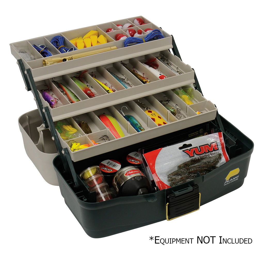 Plano 3-Tray Tackle Box (Fixed Compartments) Bobber Bargain