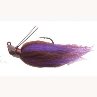 Punisher Hair Jig (1/4oz, Peanut Butter & Jelly) Bobber Bargain